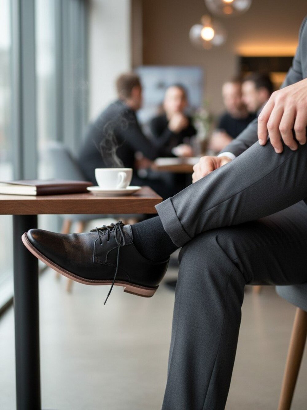 Men’s Black Leather Dress Shoes